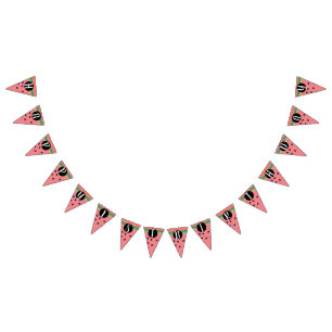 Bandeirinha Feliz Aniversário da Melancia Cona