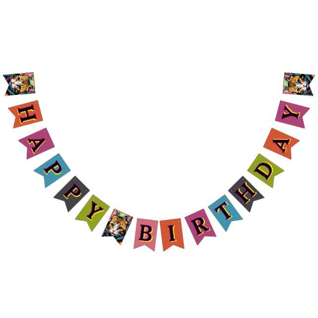 Bandeirinha Feliz Aniversário da Rua das Legendas do grafite (Todos)