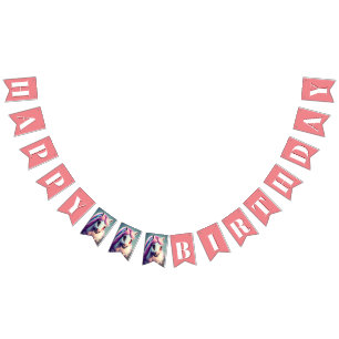 Bandeirinha Feliz Aniversário do 3d Espírito 2