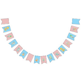 Bandeirinha Feliz Aniversário do Dinossauro Gato