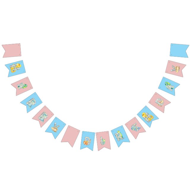 Bandeirinha Feliz Aniversário do Dinossauro Gato (Todos)