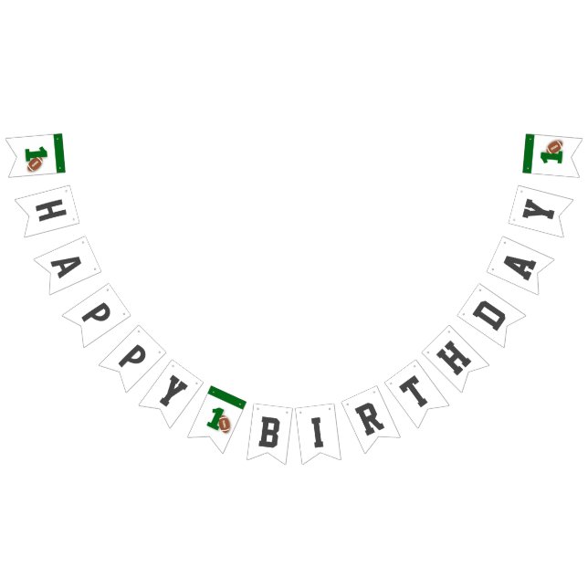 Bandeirinha Feliz Aniversário do Partido do primeiro aniversar (Todos)