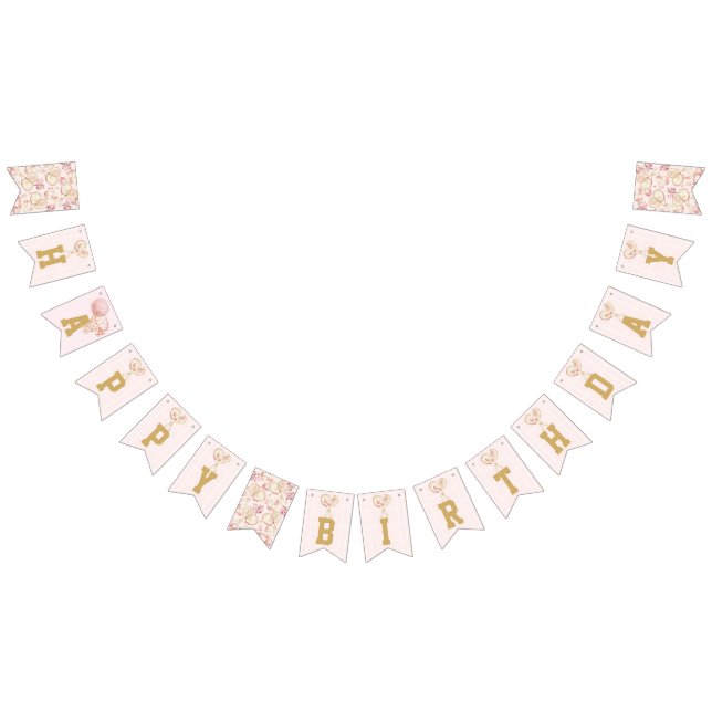 Bandeirinha Feliz Aniversário do Tennis Luxury Girl (Todos)