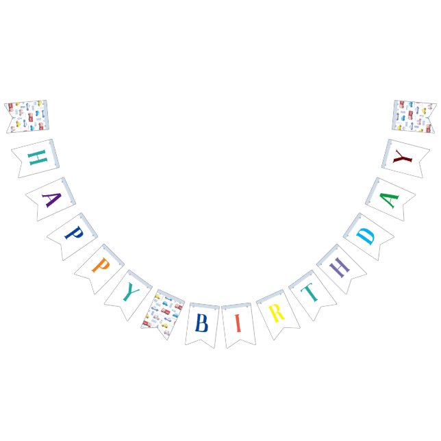 Bandeirinha Feliz Aniversário do Transporte Justo (Todos)