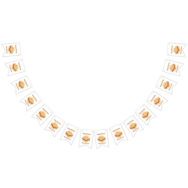 Bandeirinha Feliz Aniversário E Muitos S'mores Bunting Banner (Todos)