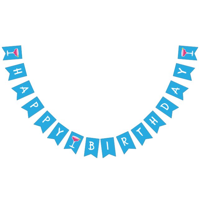 Bandeirinha Feliz aniversário, Margaritas (Todos)