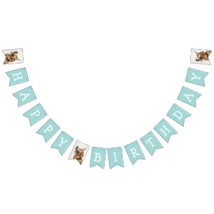 Bandeirinha Feliz aniversário - Ouro de varejo