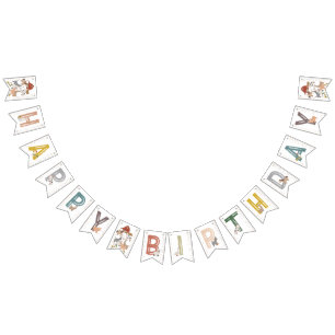 Bandeirinha Feliz Aniversário para Crianças de Quintal