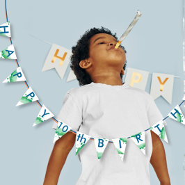 Bandeirinha Feliz Aniversário Personalize para Ano ou Qualquer