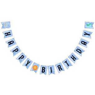 Bandeirinha Feliz Aniversário Sol E Planetas Bunting