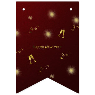 Bandeirinha feliz ano novo