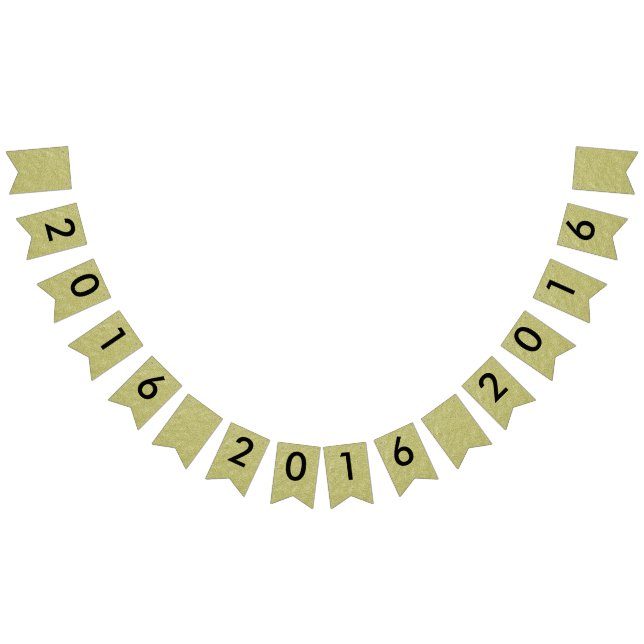 Bandeirinha Feliz ano novo 2016 Partido da Lantera Dourada Neg (Todos)