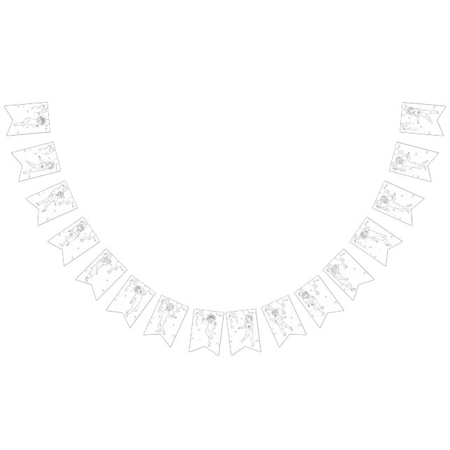 Bandeirinha Feliz ano novo B&W Rainha Dançante Manuscrita (Todos)