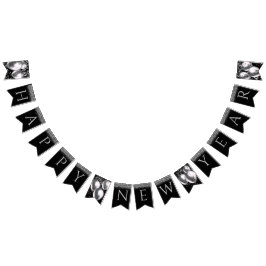 Bandeirinha Feliz ano novo de prata