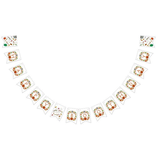 Bandeirinha Feliz dia de aniversário dos fantasmas (Todos)