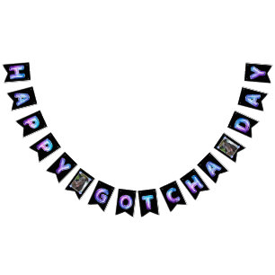 Bandeirinha Feliz Dia de Apanhar Balões Seus Pets Foto