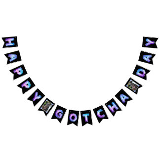 Bandeirinha Feliz Dia de Apanhar Balões Seus Pets Foto