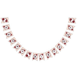 Bandeirinha Feliz Festa de Boliches de Aniversário