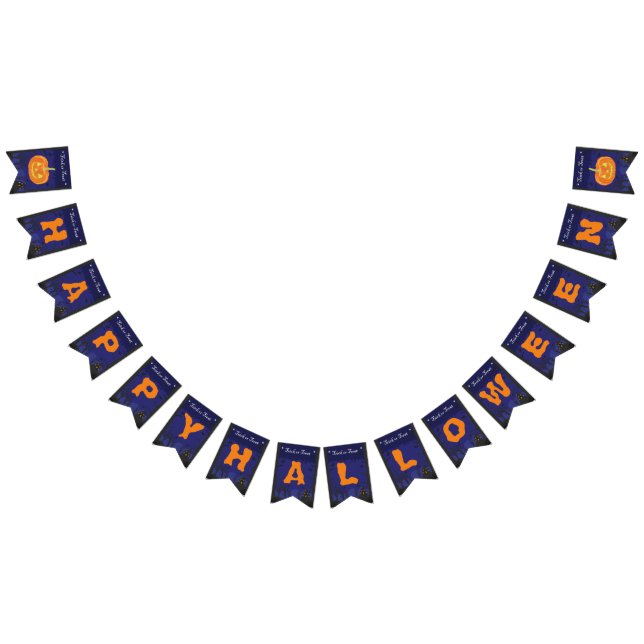 Bandeirinha Feliz Halloween Pumpkin (Todos)