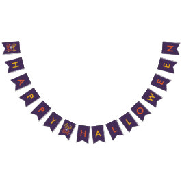 Bandeirinha Feliz Halloween Trick ou Trate Candy Corn Party