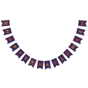 Bandeirinha Feliz Halloween Trick ou Trate Candy Corn Party