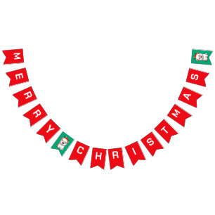 Bandeirinha Feliz Natal Cachorro Cachorro de Natal Festa de ne