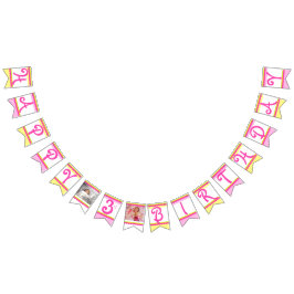 Bandeirinha Felizbunda de fotos da garota