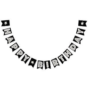 BANDEIRINHA FELIZMENTE ANIVERSÁRIO TEXTO WHITE EM FUNÇÃO DE PR