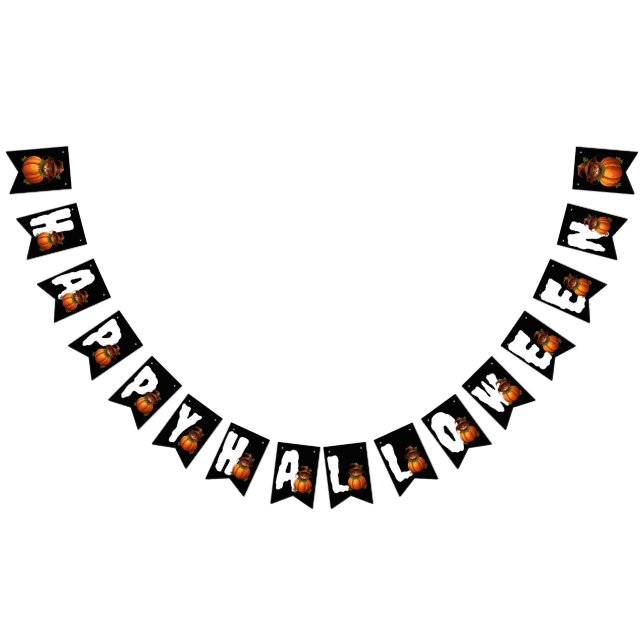 BANDEIRINHA FELIZMENTE, HALLOWEEN CAT PUMPKIN (Todos)