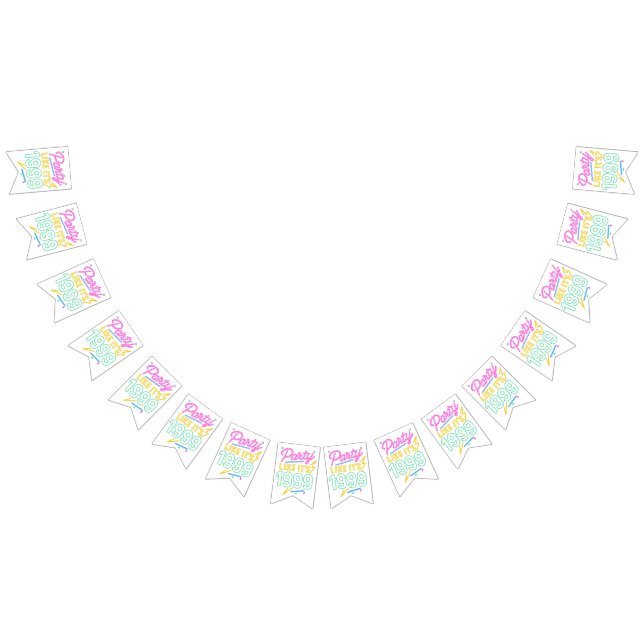 Bandeirinha Festa Como Se Fosse 1999®™ – Neon Voltage (Todos)
