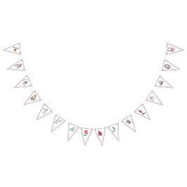 Bandeirinha Festa da escola abc do livro de histórias em alfab