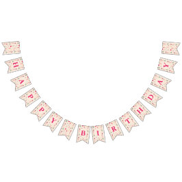 Bandeirinha Festa de Aniversário da Menina Bailarina Fofa