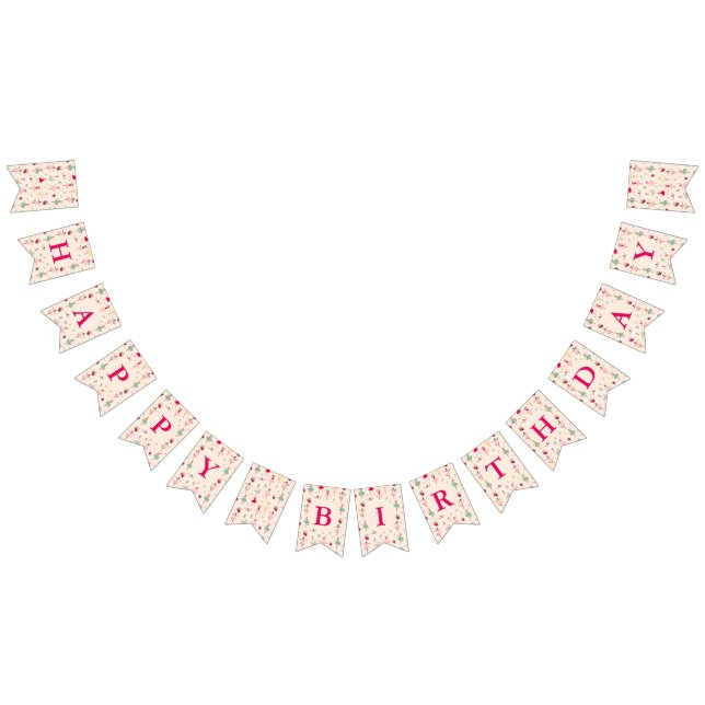 Bandeirinha Festa de Aniversário da Menina Bailarina Fofa (Todos)