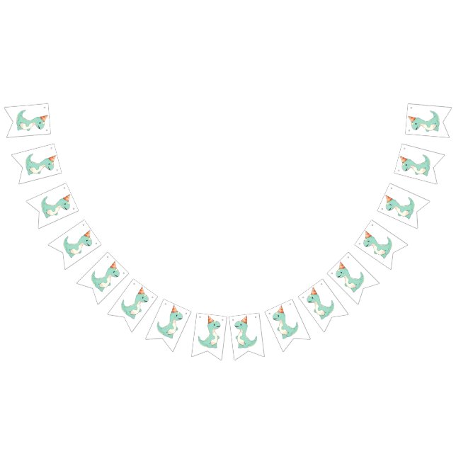 Bandeirinha Festa de aniversário de Bebê de Cartoon Bonito Din (Todos)