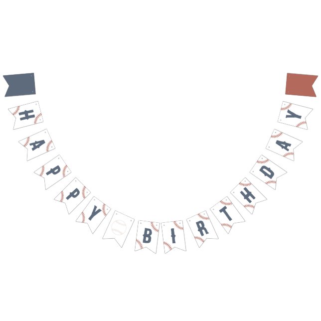 Bandeirinha Festa de aniversário de beisebol (Todos)