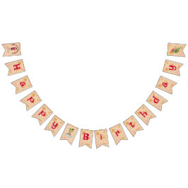 Bandeirinha Festa de aniversário de diversão do mapa do tesour