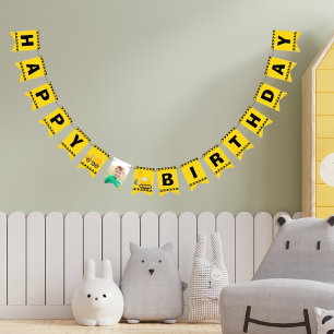 Bandeirinha Festa de aniversário de Fotografias de Crianças de