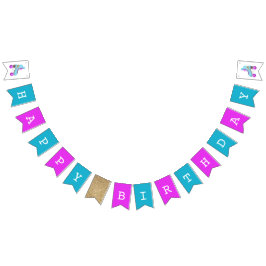 Bandeirinha Festa de aniversário de patinação retroativa