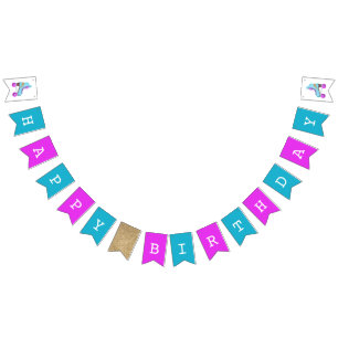 Bandeirinha Festa de aniversário de patinação retroativa