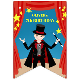 Bandeirinha Festa de Aniversário do Mago