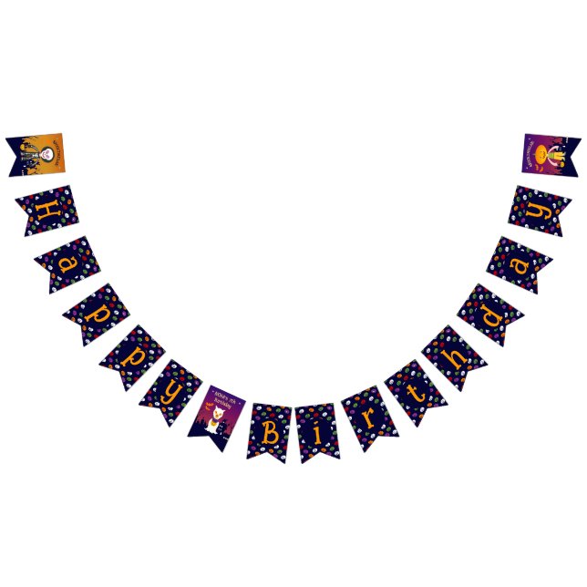 Bandeirinha Festa de aniversário do Menino das Figuras de Hall (Todos)