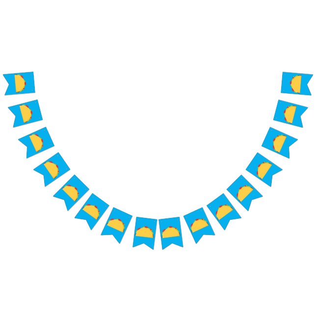 Bandeirinha Festa de aniversário do taco Comida mexicana (Todos)