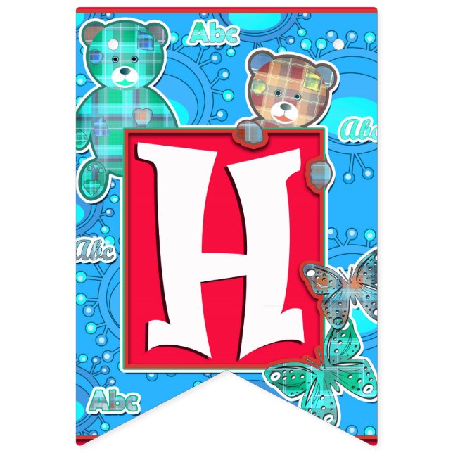 Bandeirinha festa de aniversário infantil divertida (Segunda Bandeira)