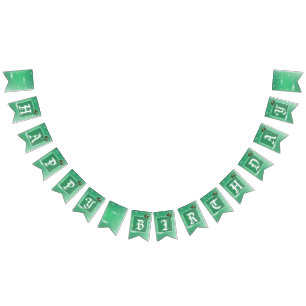 Bandeirinha Festa de aniversário Princesa Verde Luz