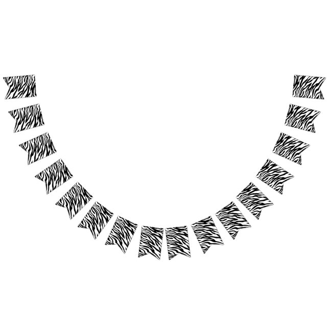 Bandeirinha Festa de aniversário safari de impressão branca-ne (Todos)