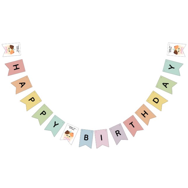 Bandeirinha Festa de aniversário Simples e Bonita (Todos)