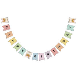 Bandeirinha Festa de aniversário Simples e Bonita