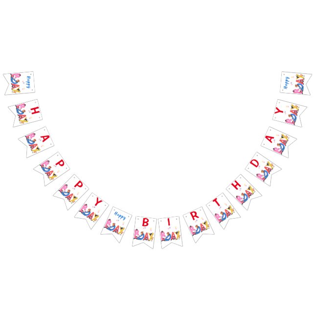 Bandeirinha Festa de Bears Feliz de Bears (Todos)