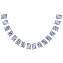 Bandeirinha Festa de casamento Cinza Marinho Azul Decor Modern