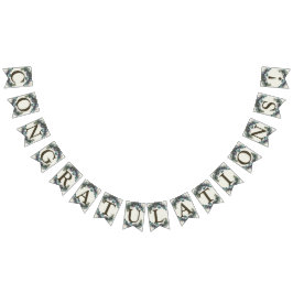 Bandeirinha Festa de casamento de boas-vindas, Roxo Verde deix